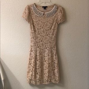 Nude lace dress